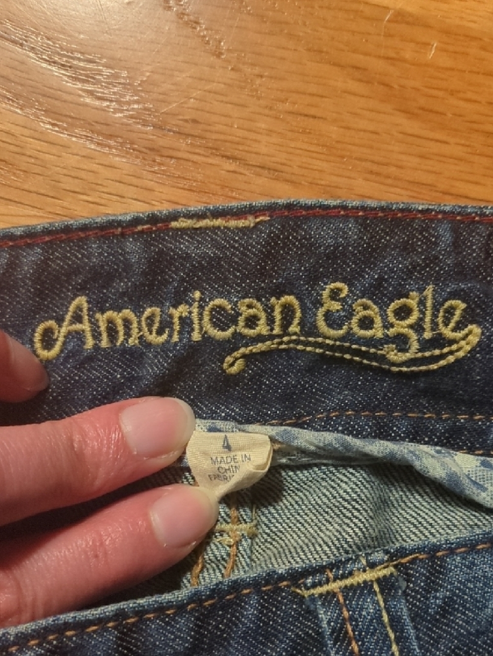 American Eagle Outfitters Dark Blue Denim Skirt - Picture 4 of 12
